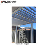 Warren 3x3 Pergola With Roof Aluminum Louvers Outdoor Gazebo